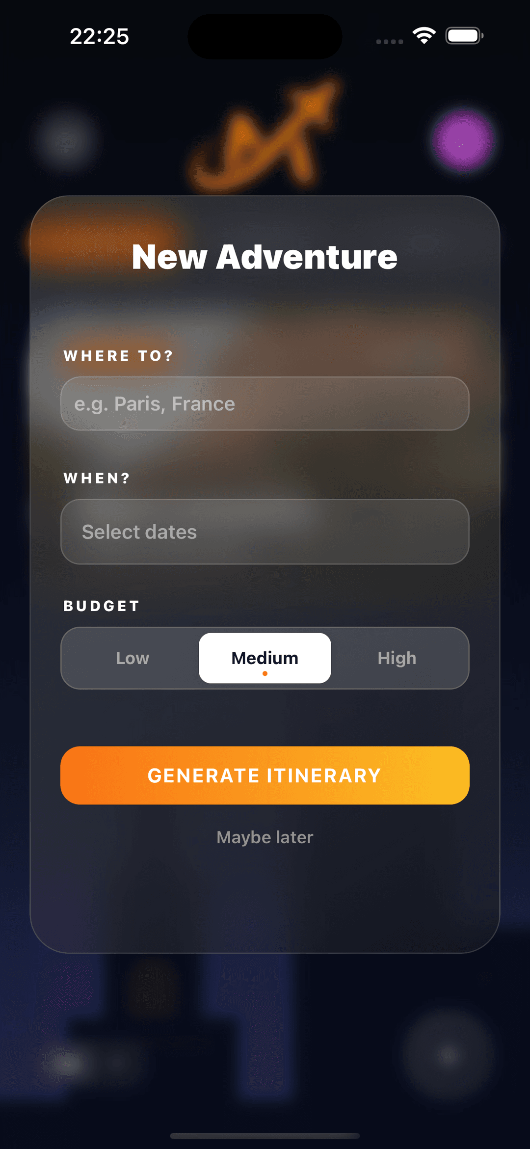 Mai Trip Itinerary View